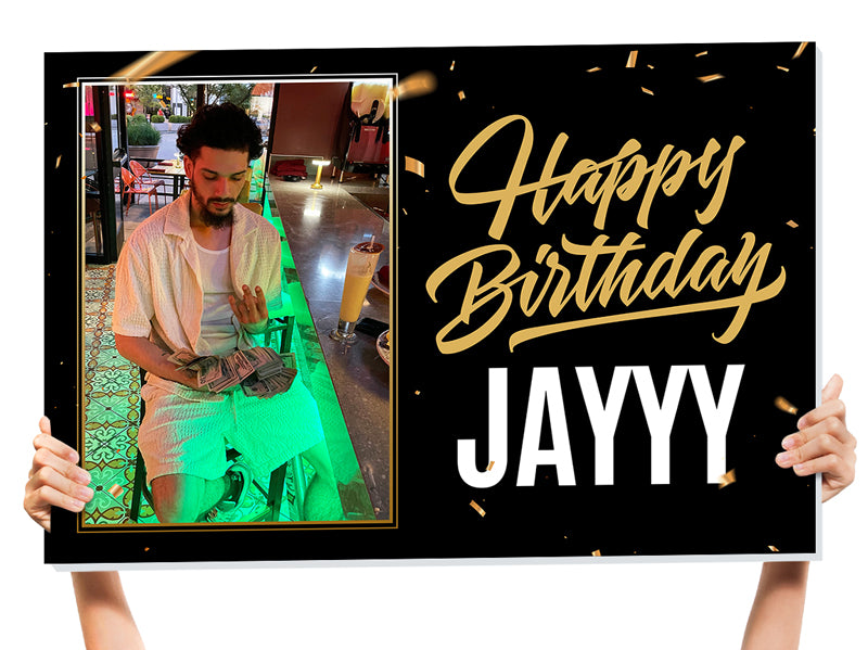 happy birthday king sign