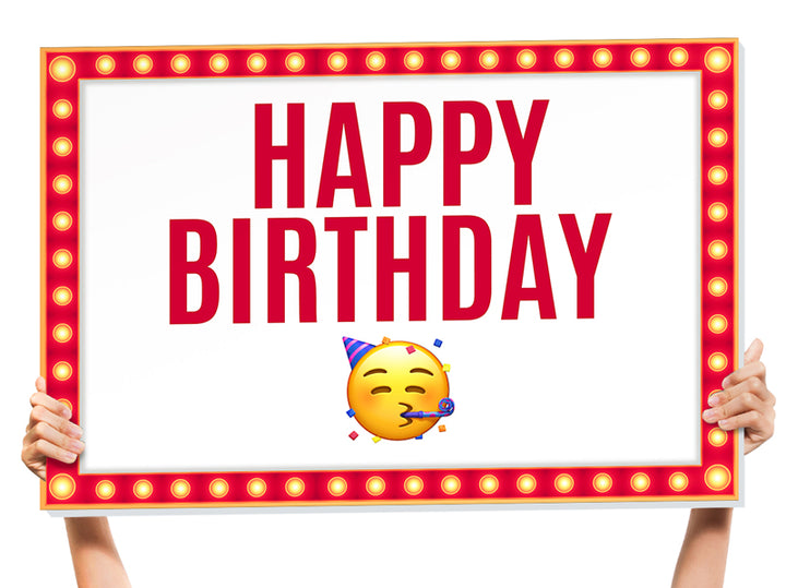 happy birthday sign