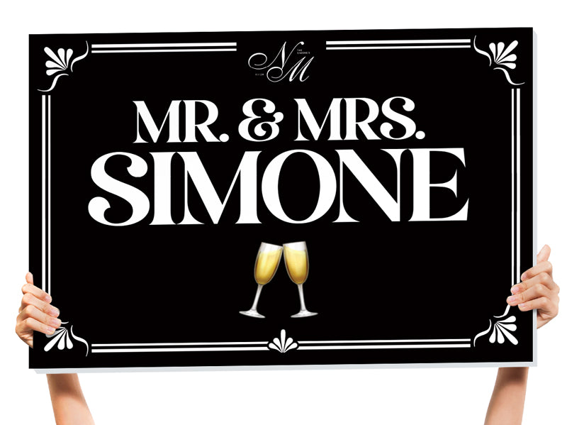 bottle service signs for wedding