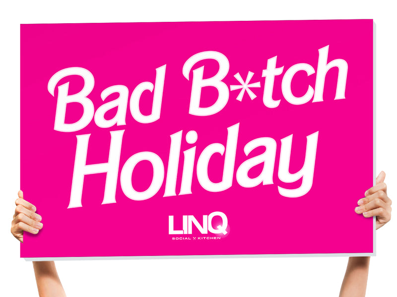 baddie bottle service sign