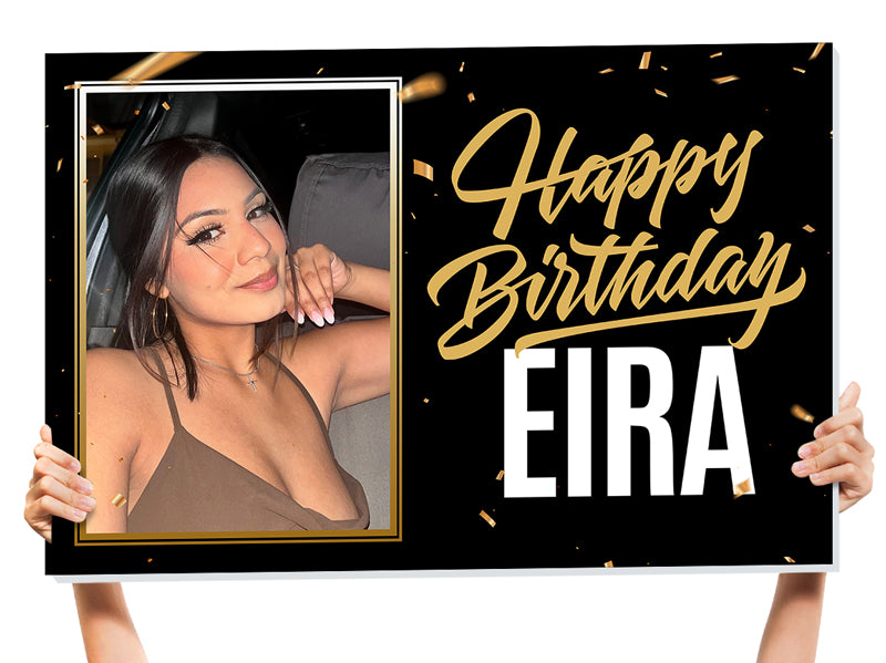 personalized happy birthday sign