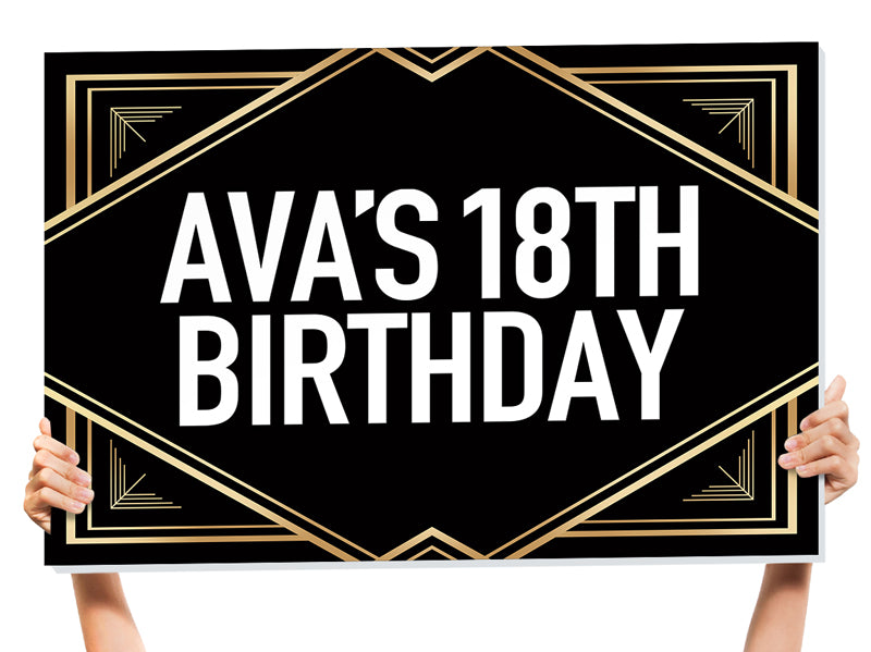 happy birthday signage