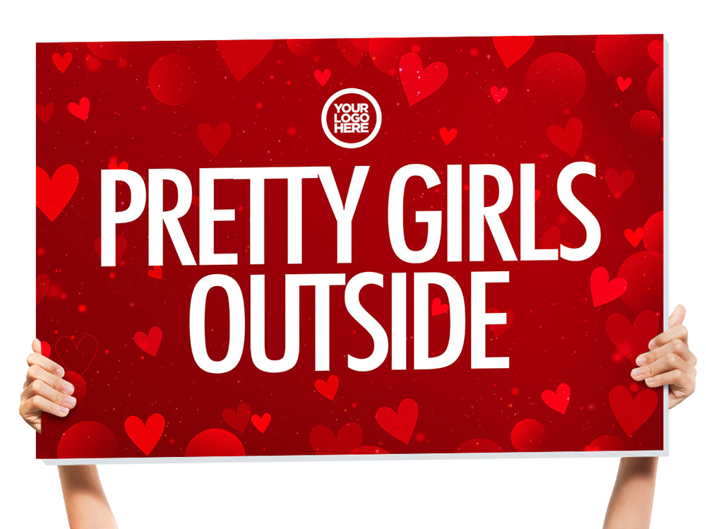 valentines bottle service sign