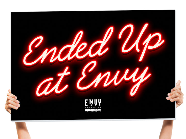 bottle service sign