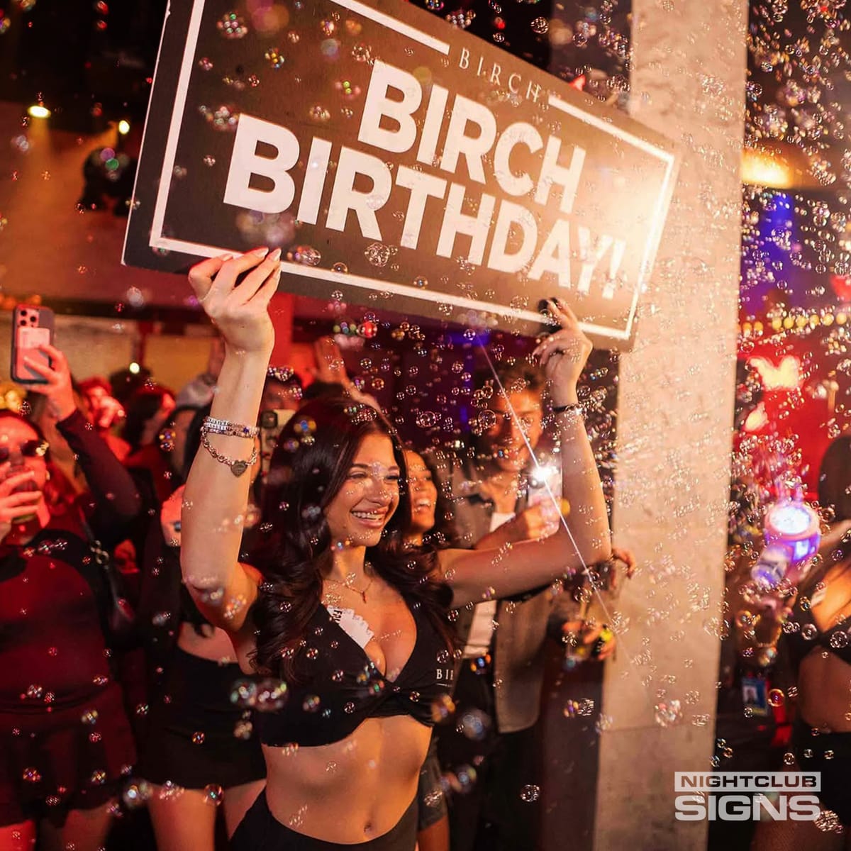 bottle girl sign