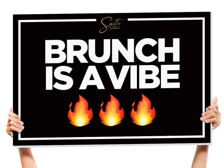 brunch party sign