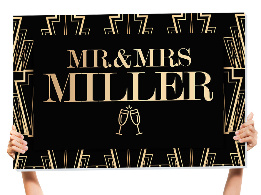 mr and mrs sign