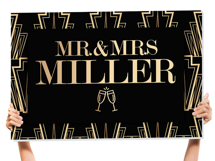 mr and mrs sign