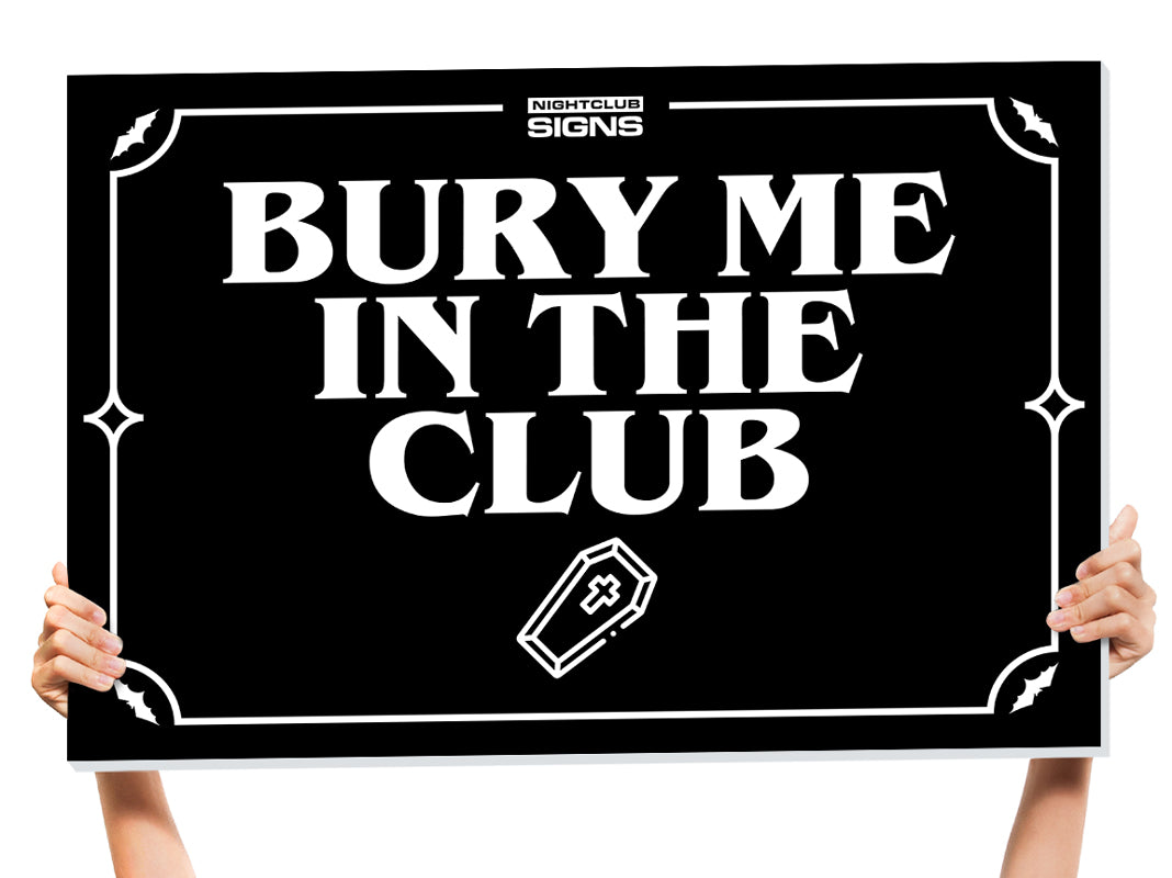 halloween club sign