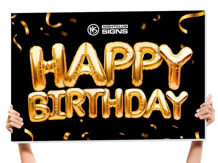 happy birthday sign