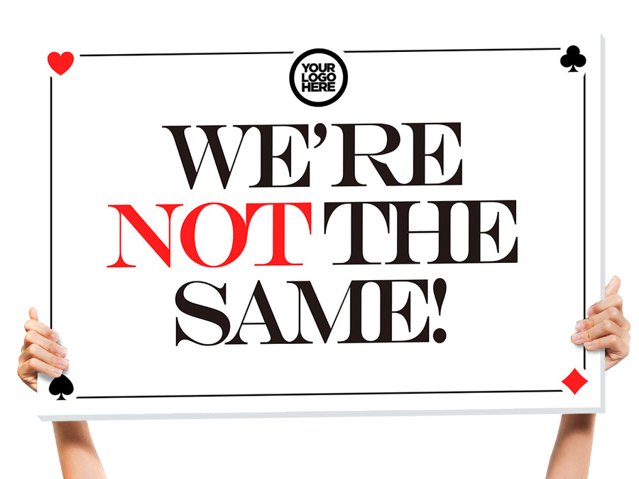 king bottle service sign