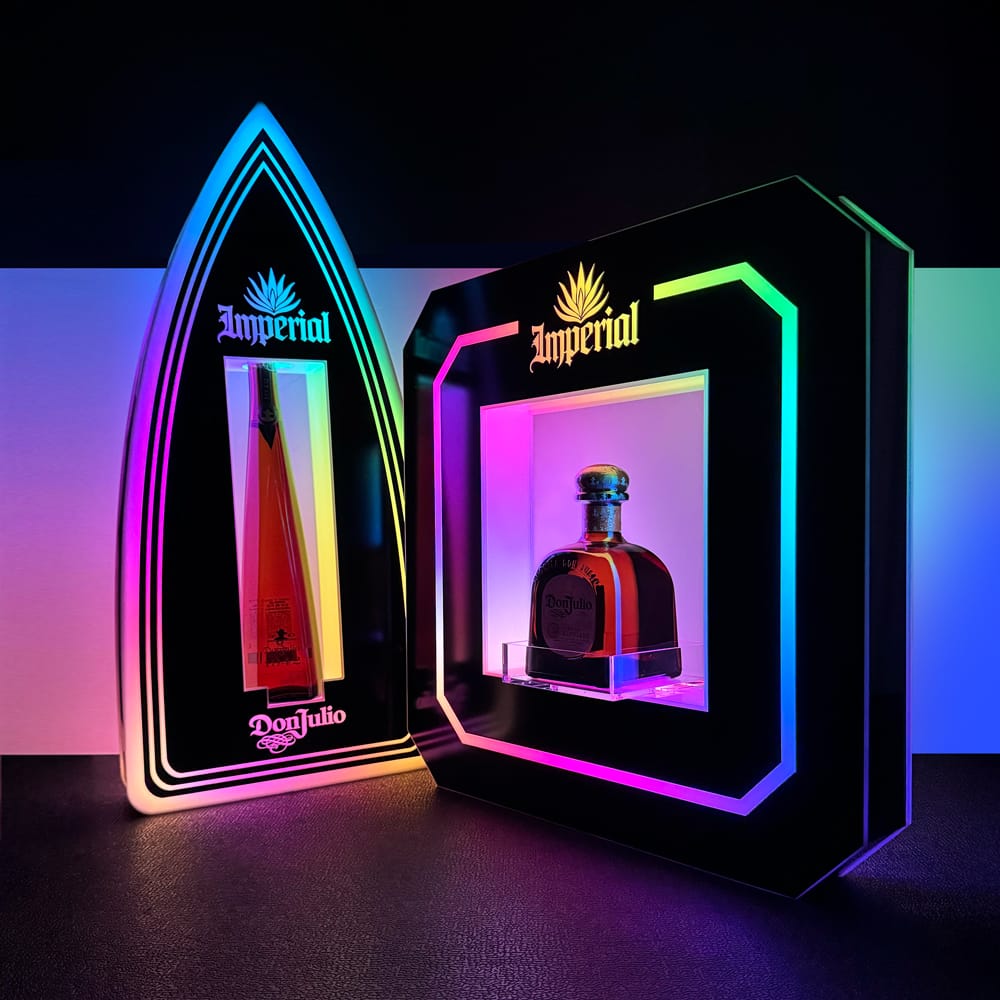 led bottle presenters for nightclubs