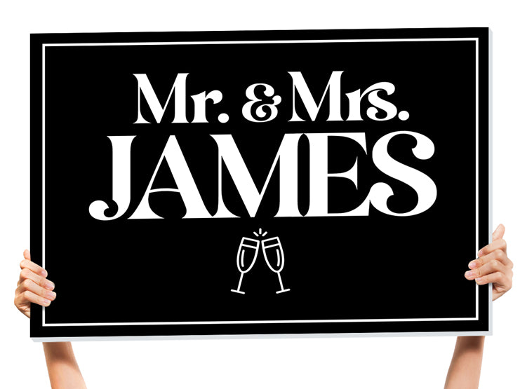 newly wed signs