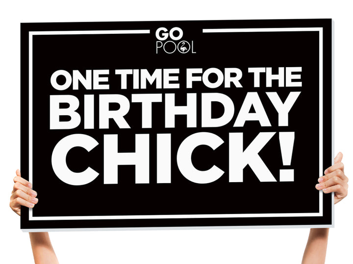 birthday bottle service sign