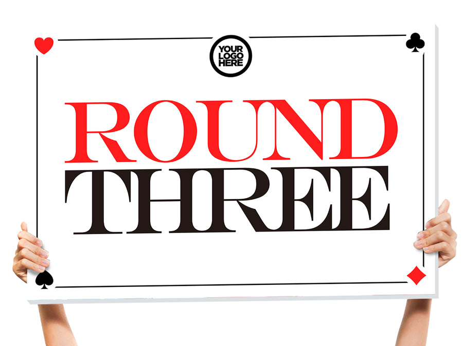 poker bottle service sign