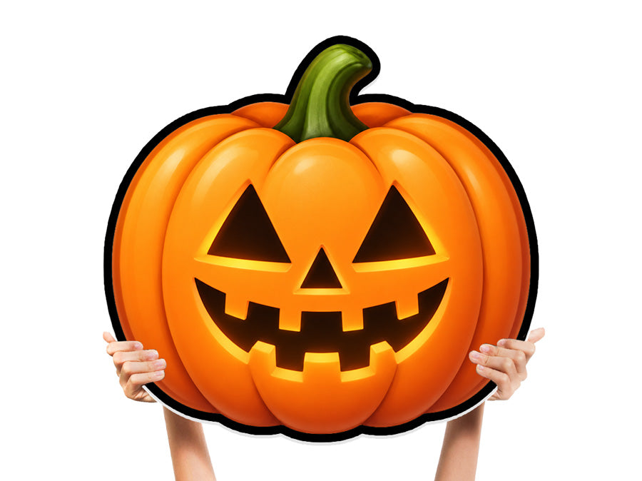 Pumpkin Cutout Bottle Service Sign