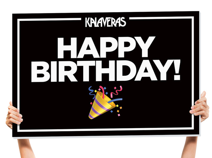 happy birthday sign