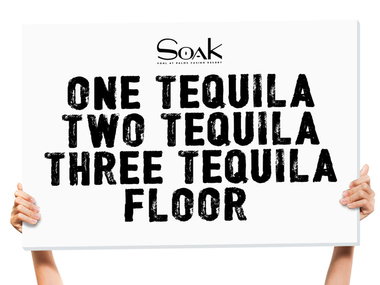 funny bottle service sign