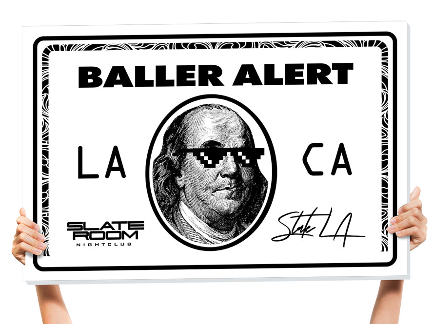 funny bottle service sign