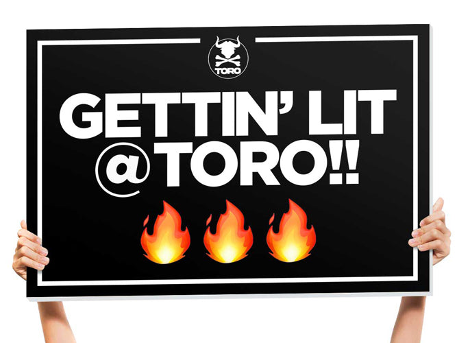 nightclub sign for bottle service presentations with customizable messages