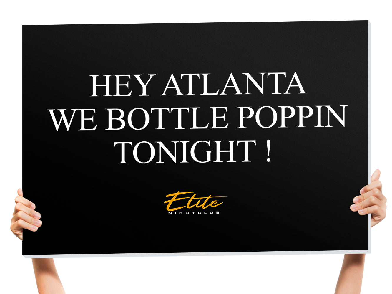 Certified Lover Boy Nightclub sign bottle service