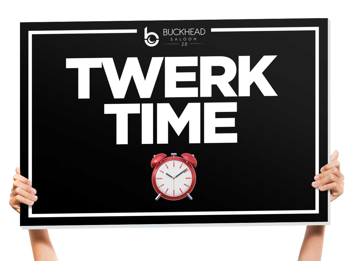 twerk nightclub bottle sign