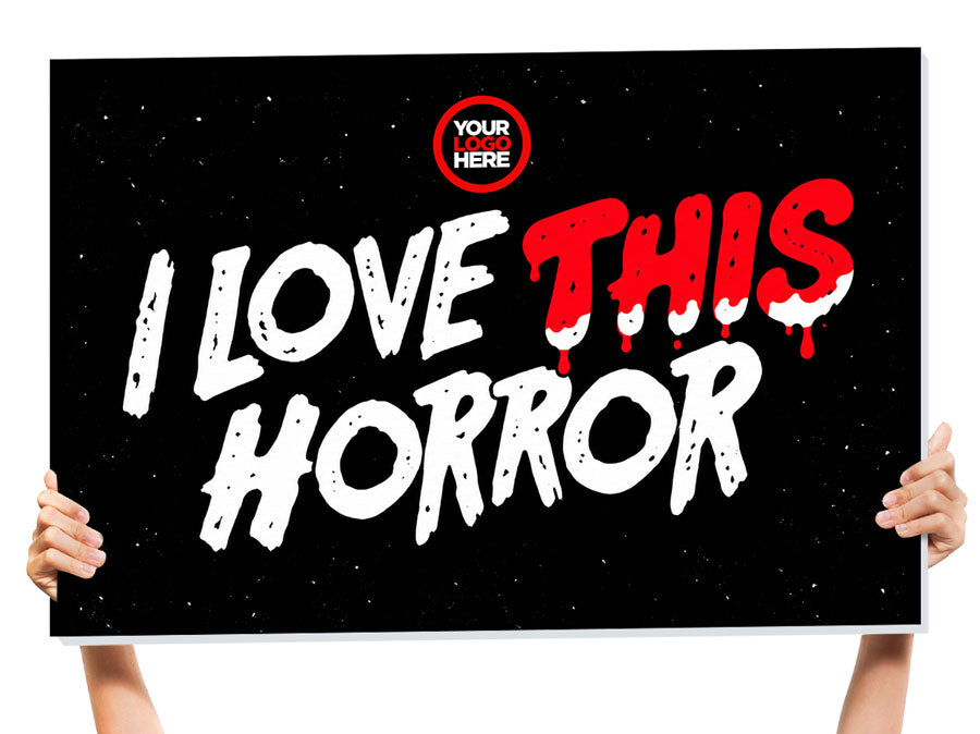 horror nightclub bottle service sign