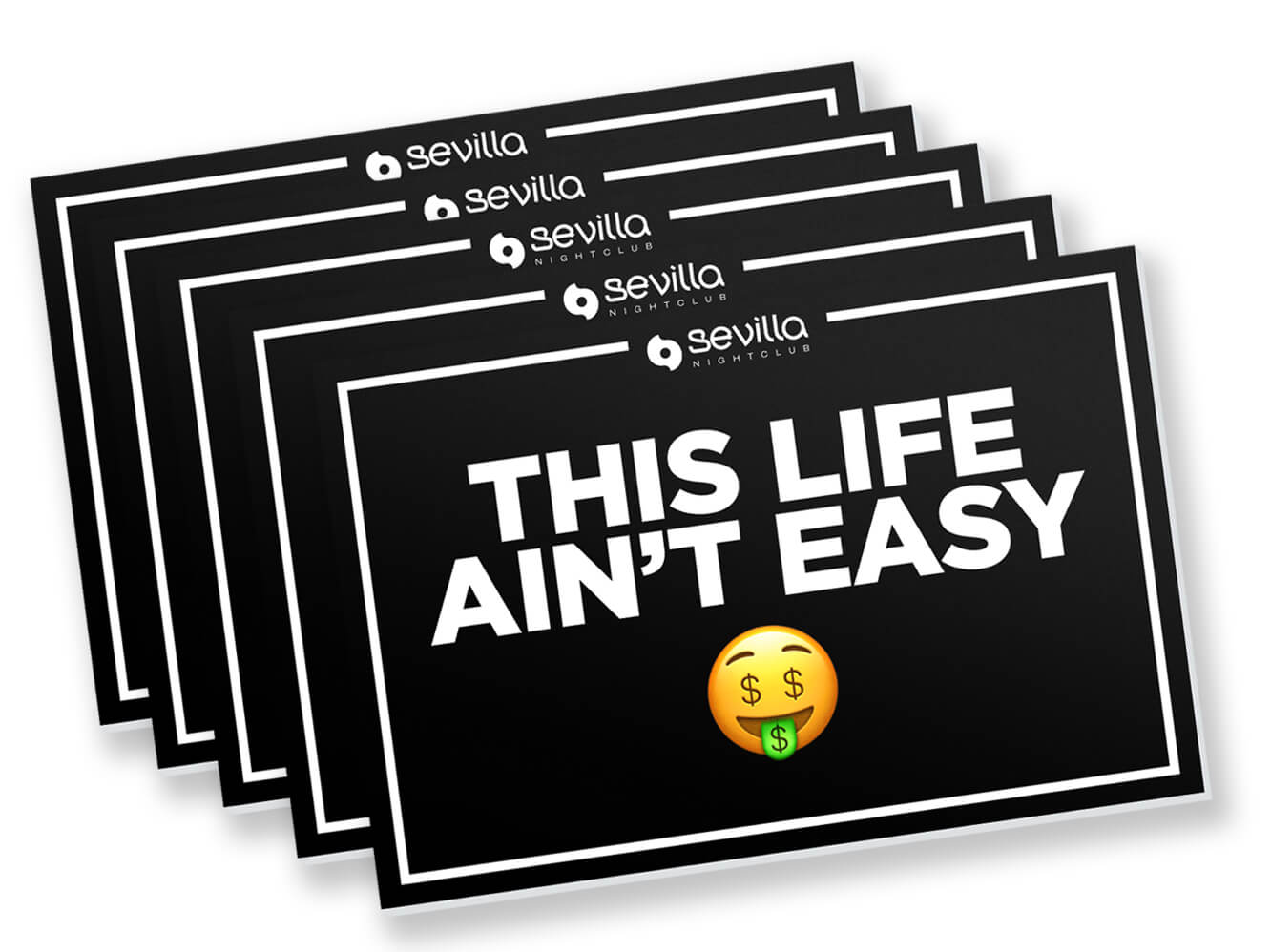 nightclub bottle service signs