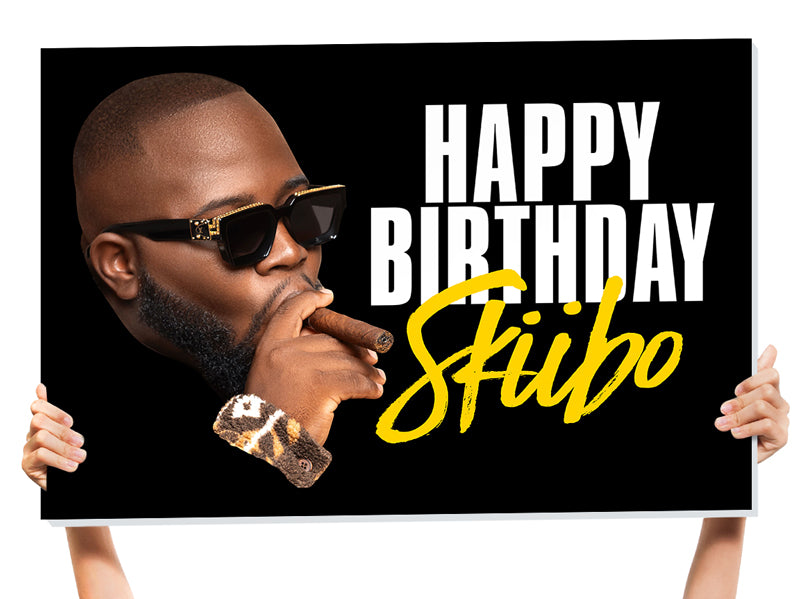 happy birthday sign custom