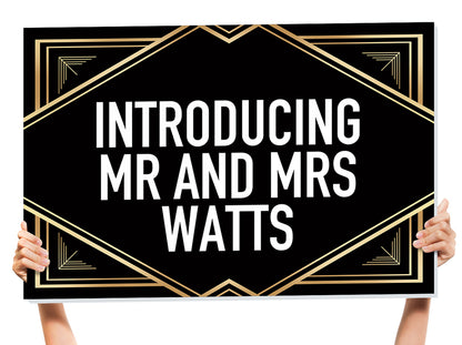 mr and mrs sign