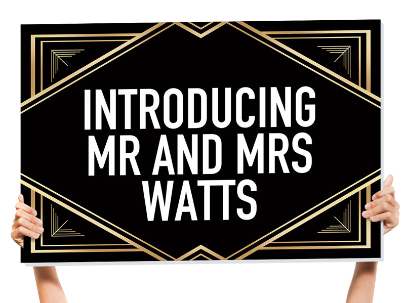 mr and mrs sign