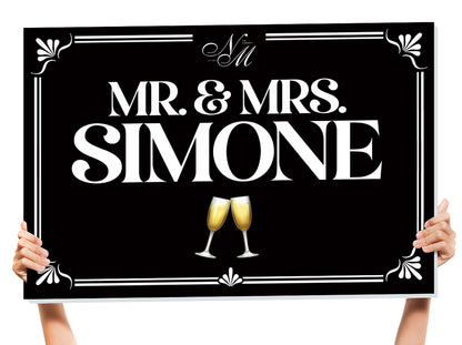 bottle service signs for wedding