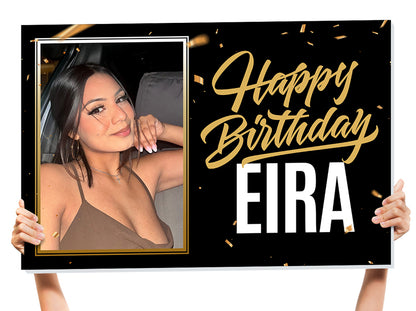 personalized happy birthday sign
