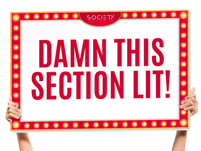 nightclub bottle service sign