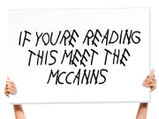 meet the sign wedding