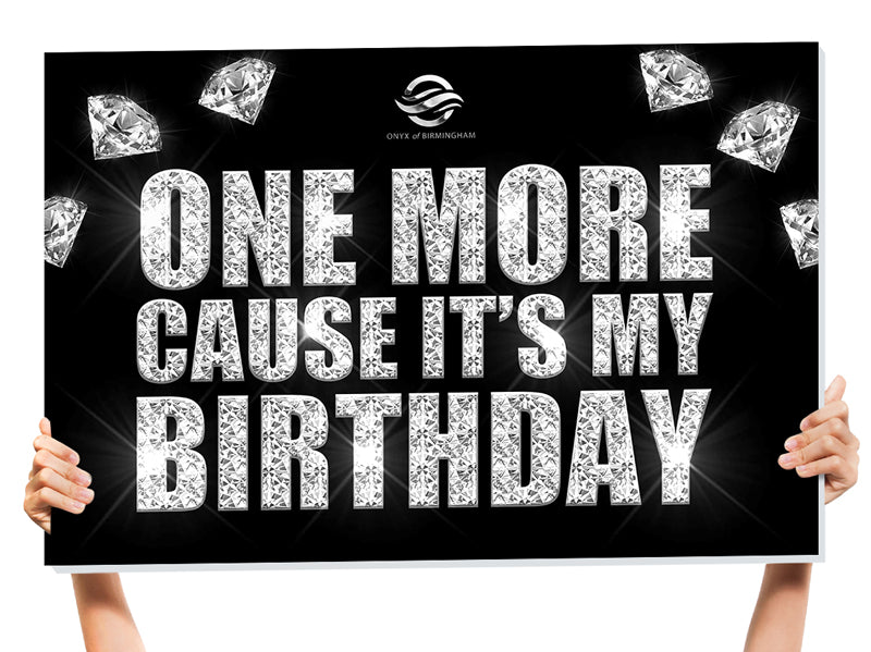 Diamond Status Bottle Service Sign