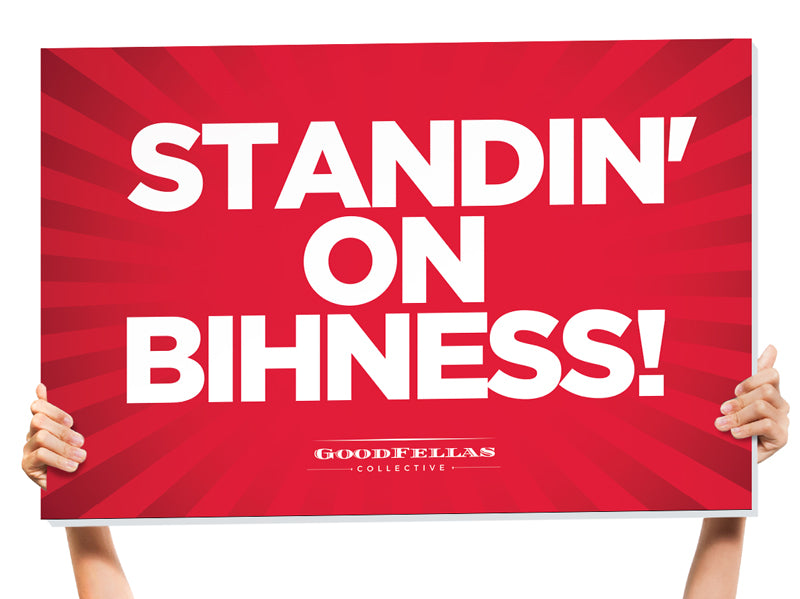 bottle service signage