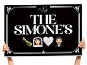 bottle service sign for wedding