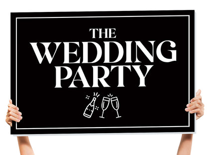wedding party sign