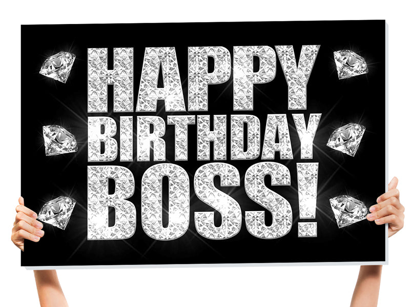 birthday boss sign