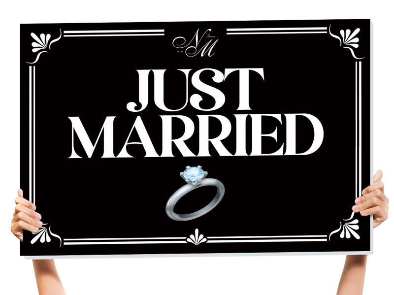 just married sign