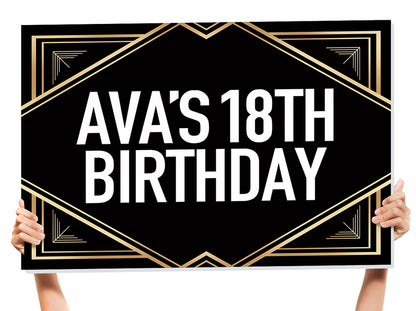 happy birthday signage