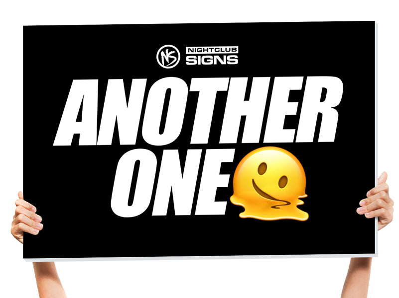 bottle service sign by Nightclub Signs