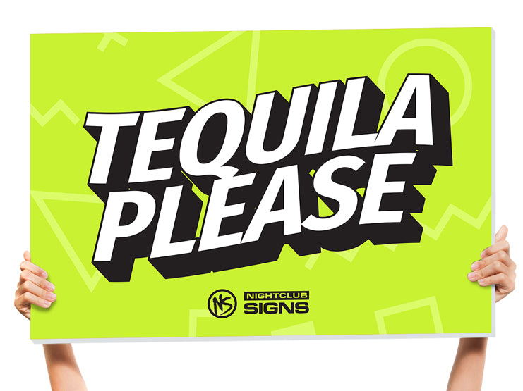 nightclub tequila sign