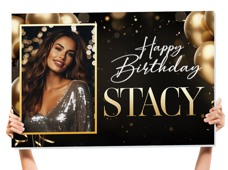 custom happy birthday sign