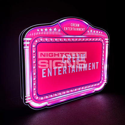 LED bottle service sign