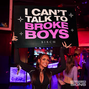 nightclub signage