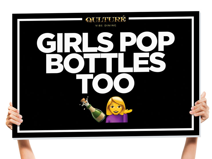 Sign One Botttle Nightclub Custom Bottle Service Sign - Nightclub Signs
