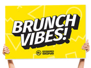 brunch party sign