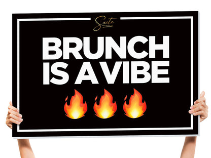 brunch party sign